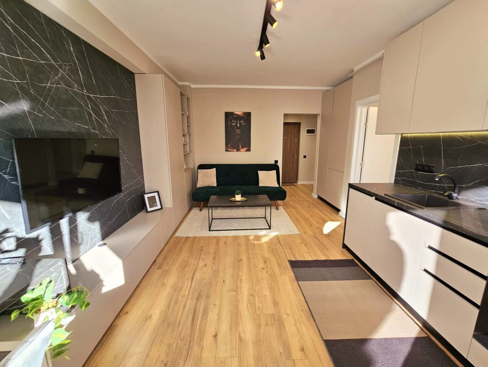 Bloc NOU|Apartament nou| Gradina 31 mp| mobilat si utilat