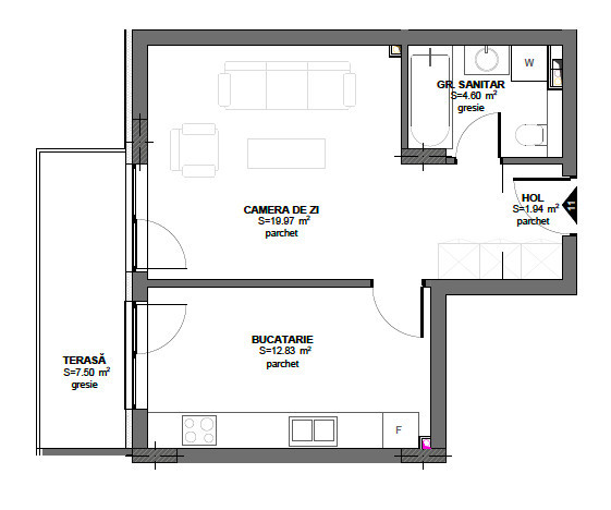 Apartamente noi finisate, cu 1-3 camere, Floresti, Cluj