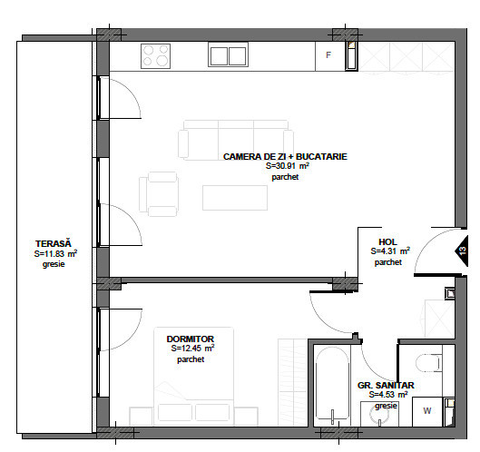 Apartamente noi finisate, cu 1-3 camere, Floresti, Cluj
