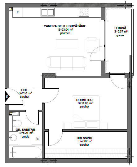 Apartamente noi finisate, cu 1-3 camere, Floresti, Cluj