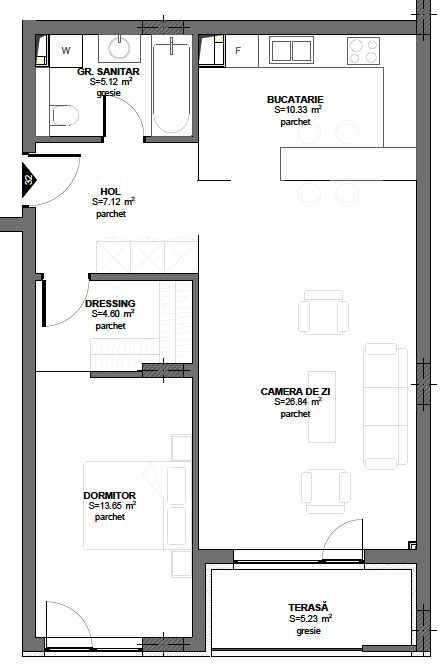 Apartamente noi finisate, cu 1-3 camere, Floresti, Cluj