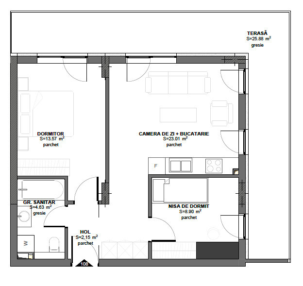 Apartamente noi finisate, cu 1-3 camere, Floresti, Cluj