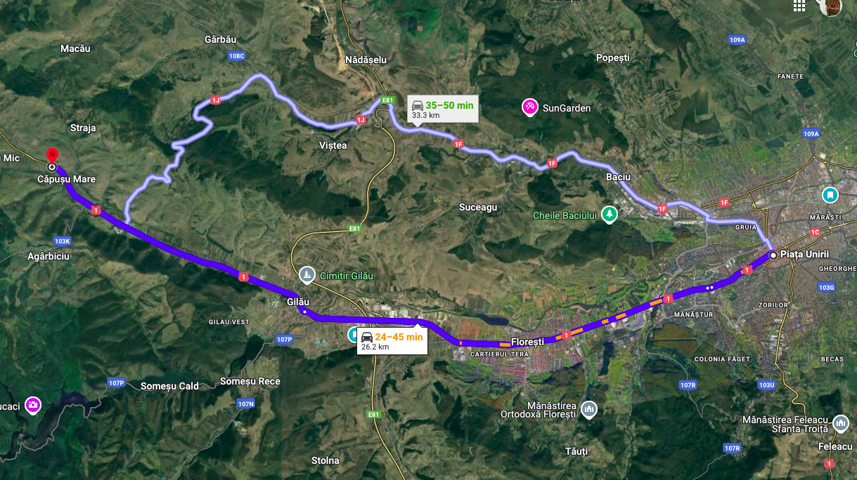 Teren intravilan in Capusu Mare cu deschidere la DN1