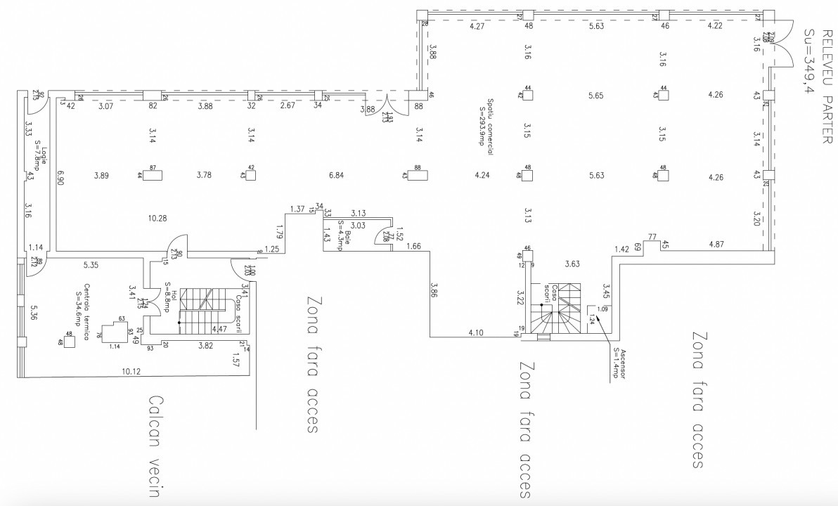 Spatiu comercial pe doua nivele zona Garii de vanzare